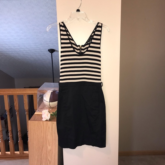 BCBGMaxazria Sleeveless Striped Dress - Picture 4 of 11